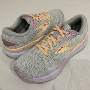 Brooks Ghost 16 White Grey Orchid Women Road Running Jogging Shoes Size 7.5